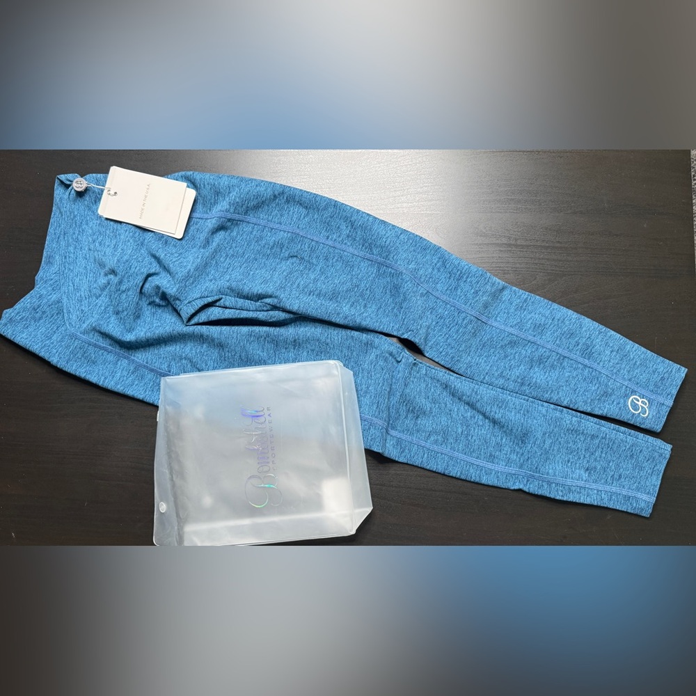 Bombshell Brazilian Contour leggings- color Ocean - Size Small